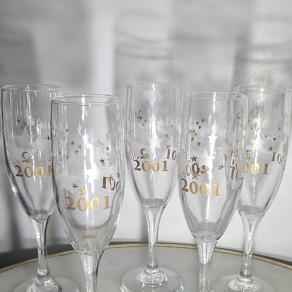 Libbey Other - Millennium Champagne Flutes 2001